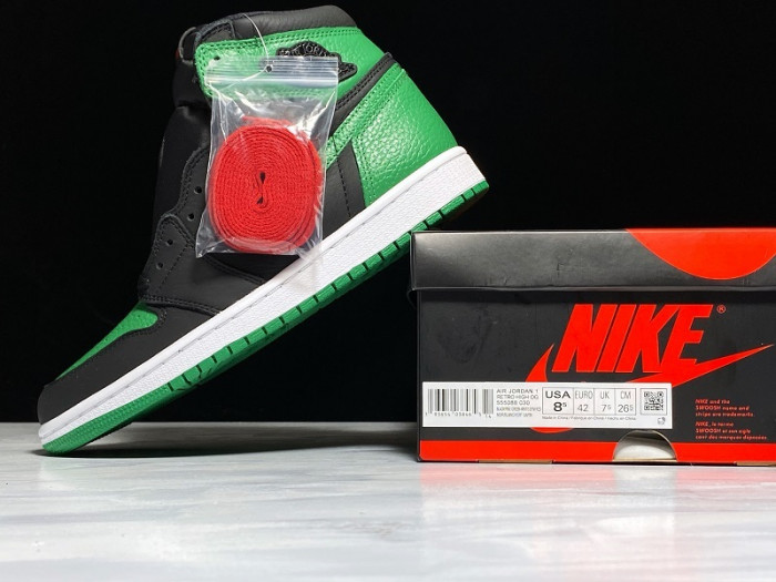 jordan 1 retro high pine green black  555088-030
