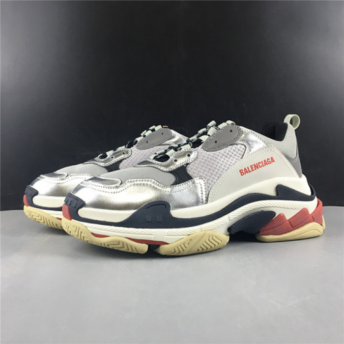 blcg sneaker triple.s.gomma grey silver 541624w06e27320