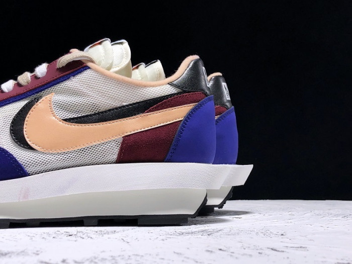 sacai × nike ldv waffle daybreak white blue bv0073-700
