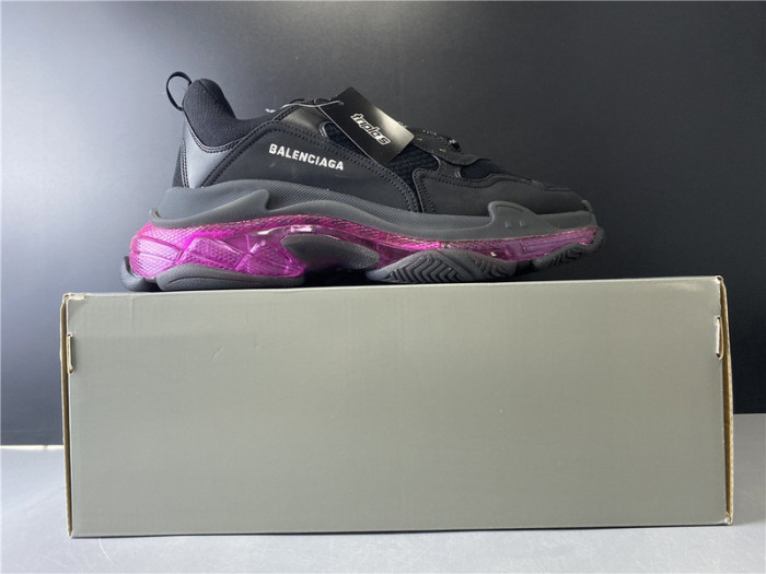 blcg sneaker triple.s.gomma black plum red 541624 w09o1 0829