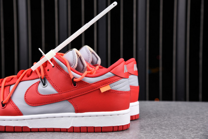 nike dunk low ofw university red  ct0856-600