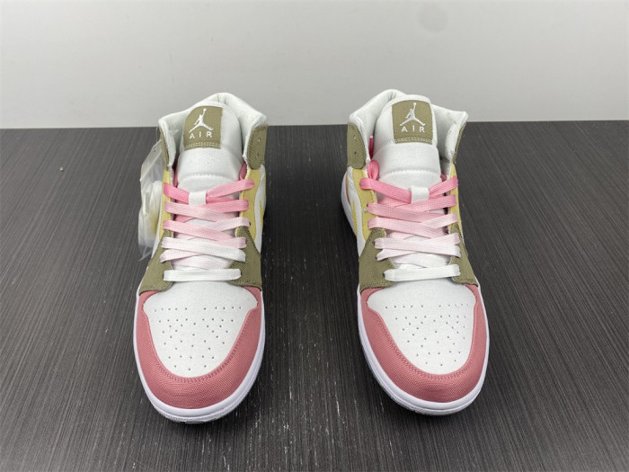 jordan 1 mid se pastel vivid green grind  - dj0338-100