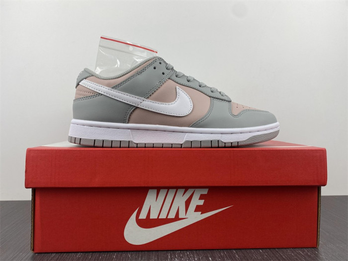 nike dunk low pink oxford (w) - dm8329-600