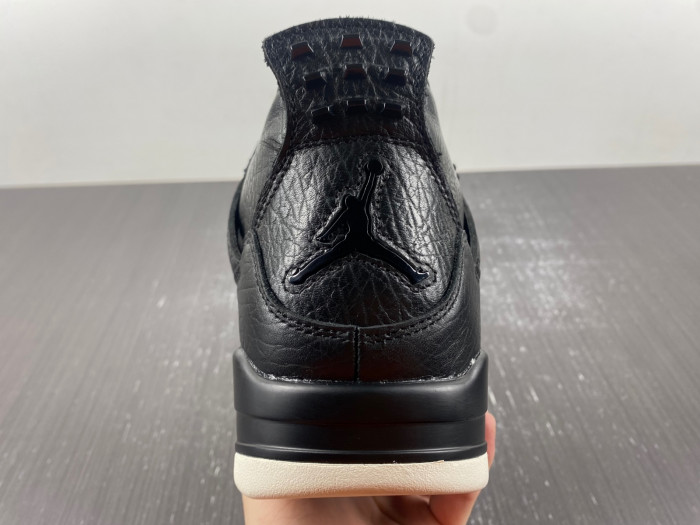 air jordan 4 retro premium "pinnacle" black/sail 819139-010