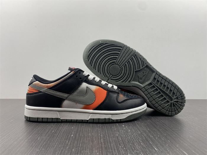 nike dunk low graffiti black red - dm0108-001