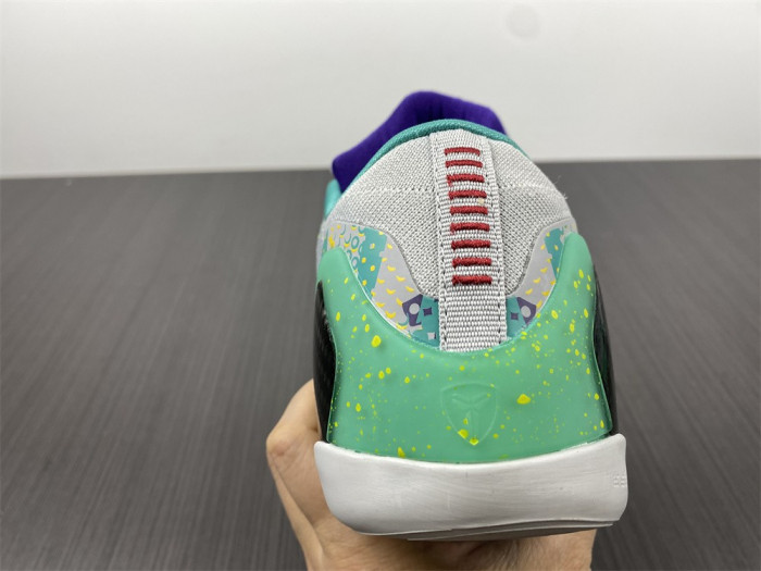 nike kobe 9 elite low grey green 630487-005