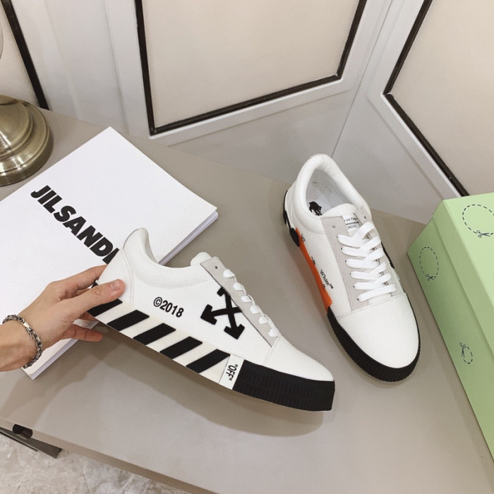 ofw calfskin vulcanized low sneakers