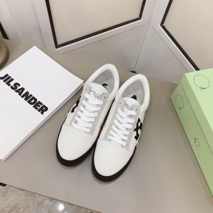 ofw calfskin vulcanized low sneakers