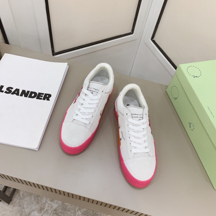 ofw calfskin vulcanized low sneakers